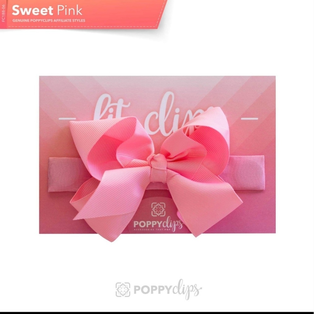 Sweet Pink Fit Clips Poppy Clips